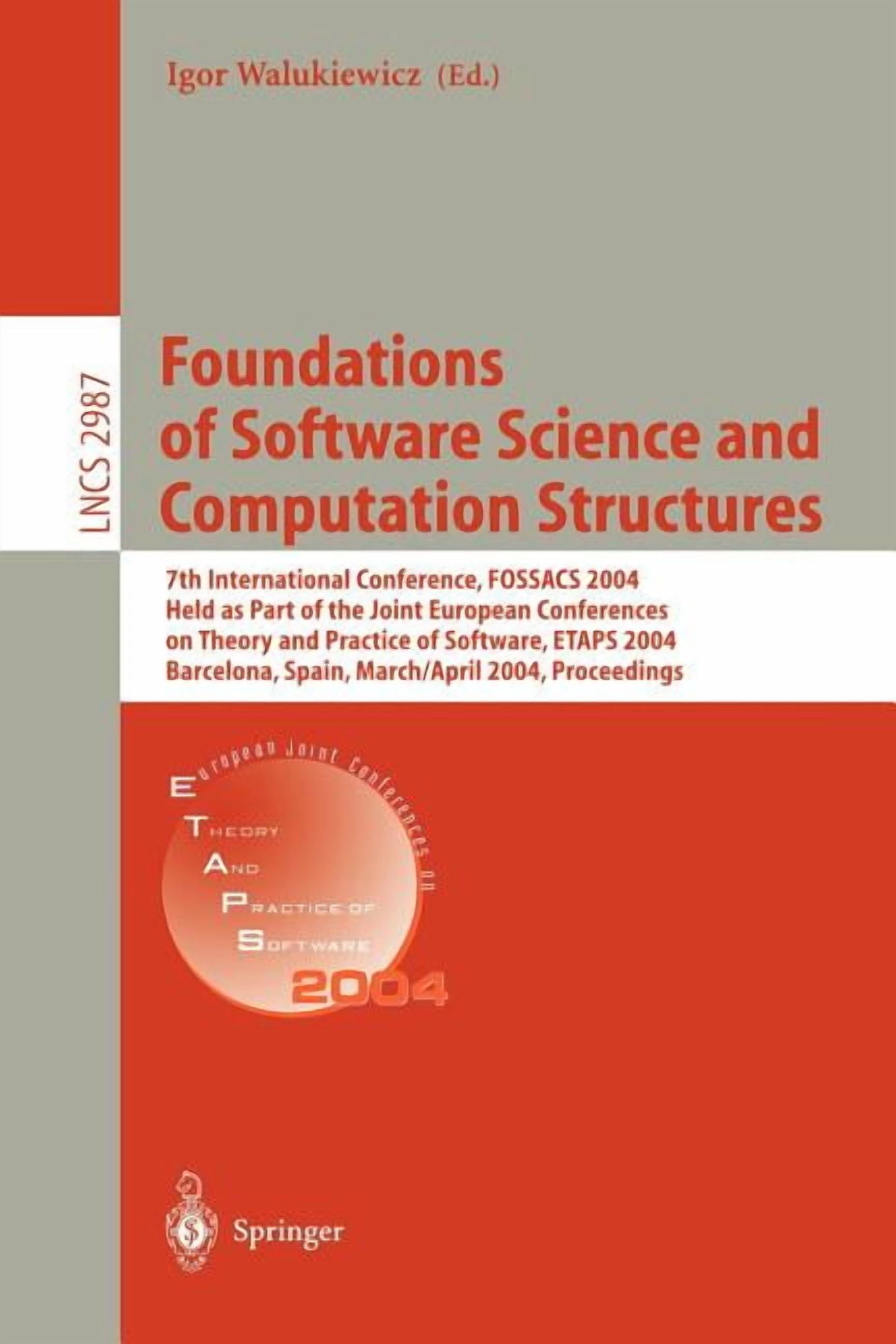 Lecture Notes in Computer Science Foundations of Software Science and ...