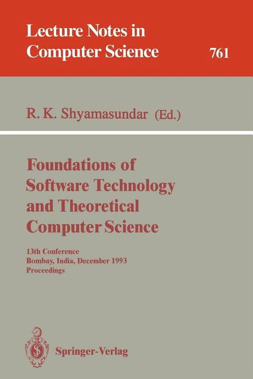 Lecture Notes in Computer Science Foundations of Software Technology ...