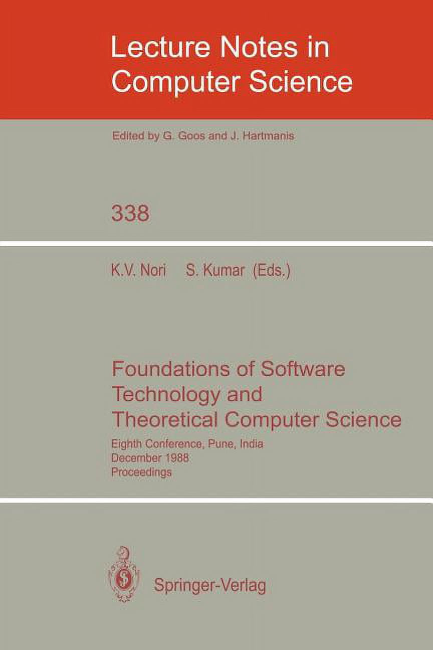 Lecture Notes in Computer Science Foundations of Software Technology ...