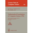 thumbnail image 1 of Lecture Notes in Computer Science Mathematical Foundations of Computer Science 1994: 19th International Symposium, Mfcs'94, Kosice, Slovakia, August 22 - , Book 841, (Paperback), 1 of 1