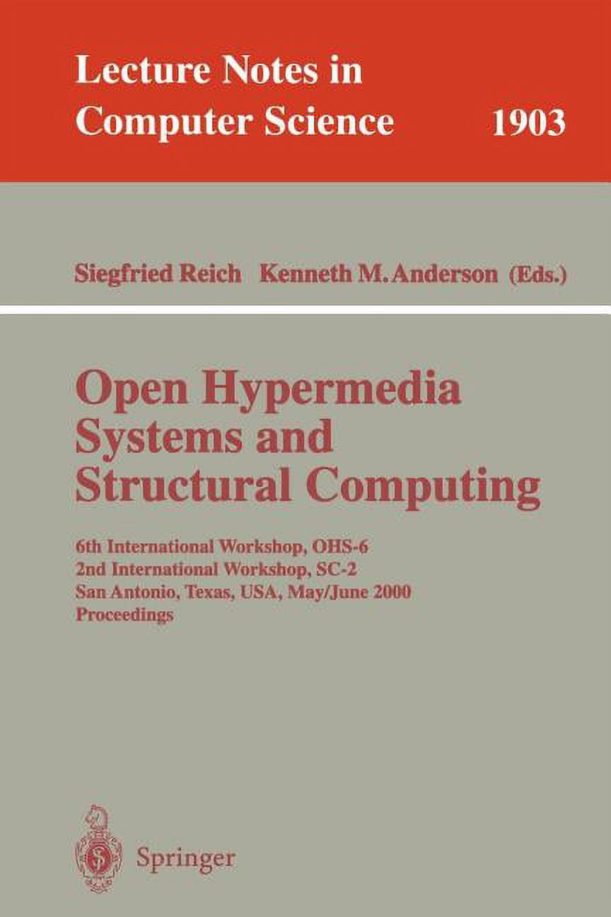 Lecture Notes in Computer Science Open Hypermedia Systems and ...