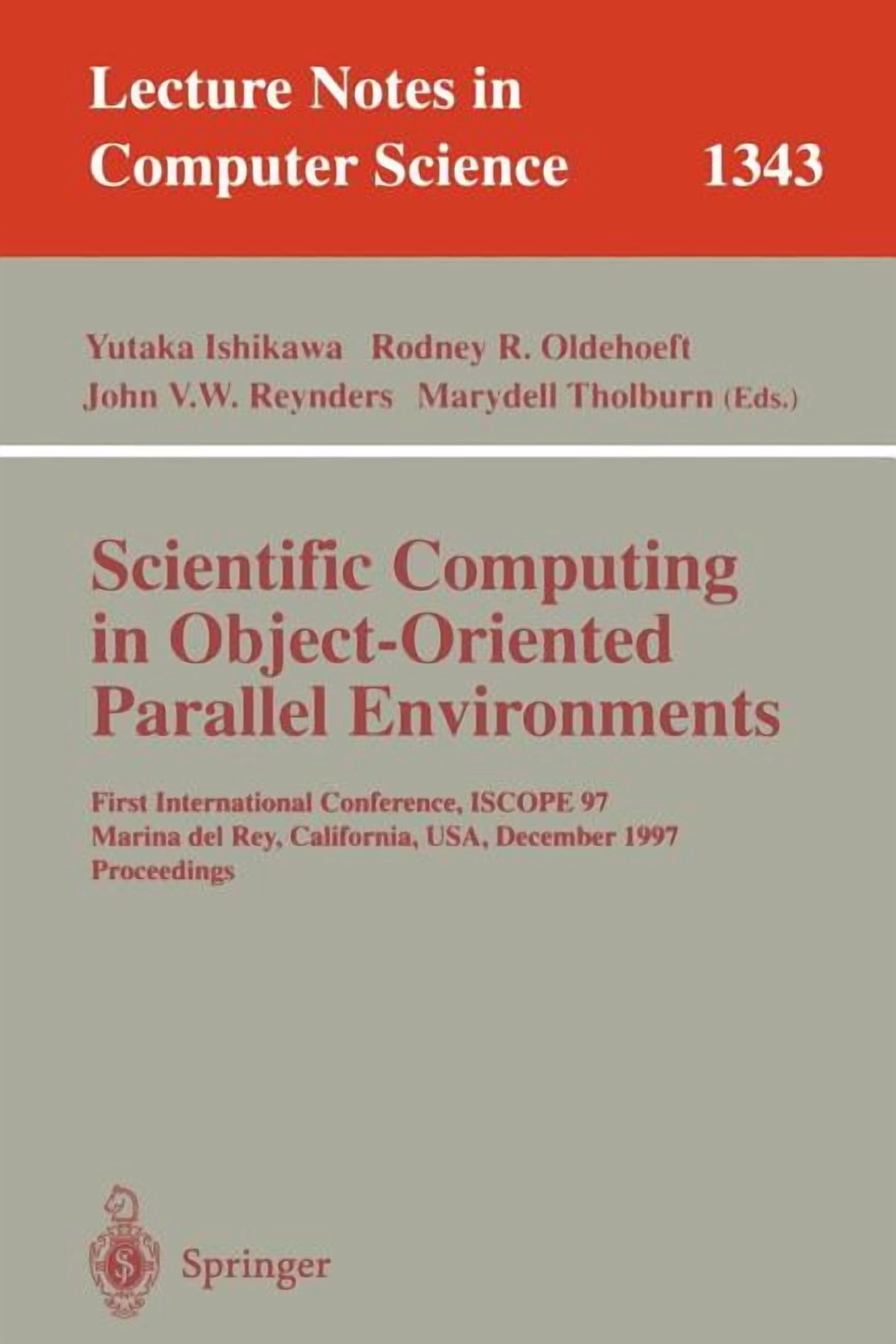 Lecture Notes in Computer Science Scientific Computing in Object ...