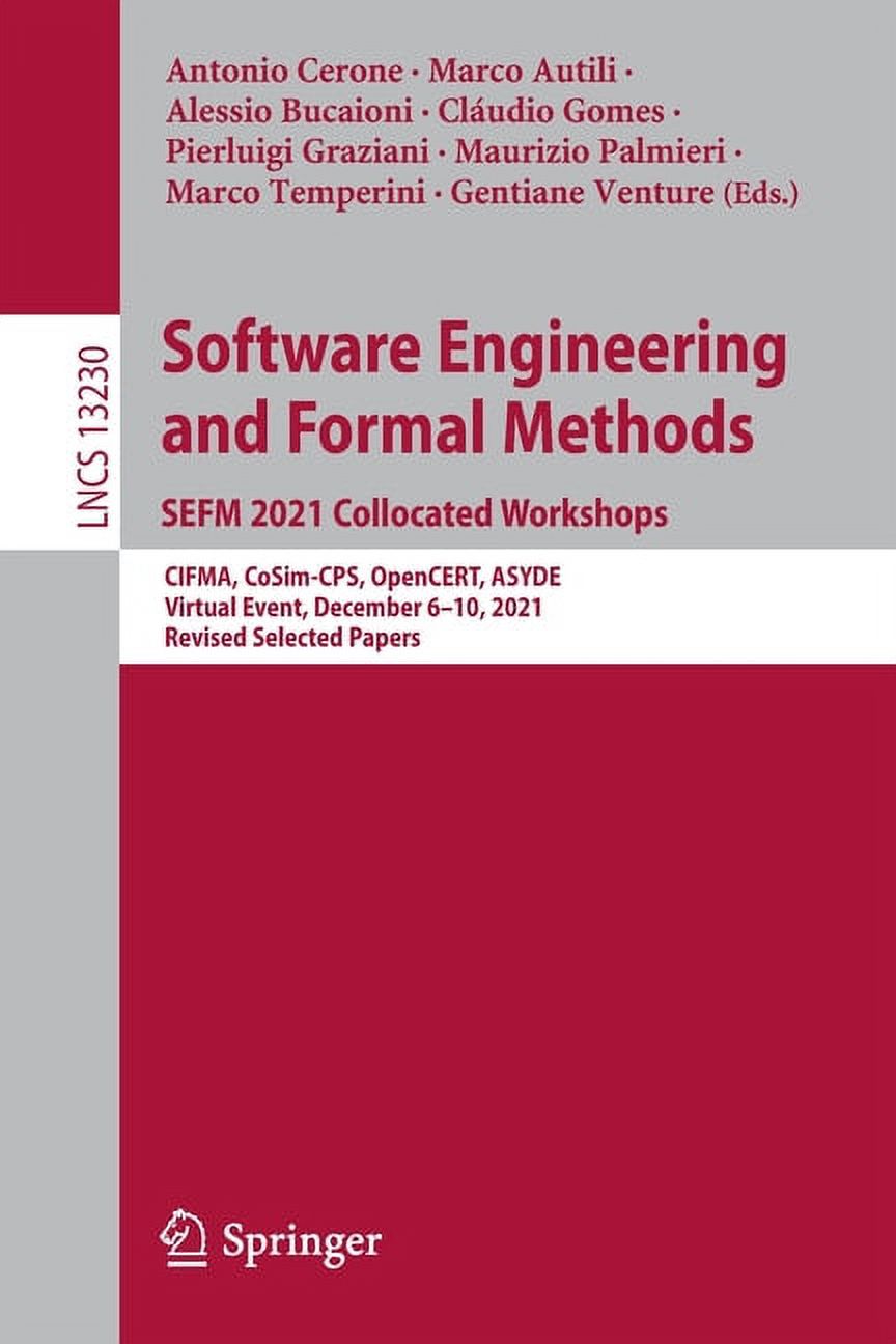 Lecture Notes in Computer Science Software Engineering and Formal ...