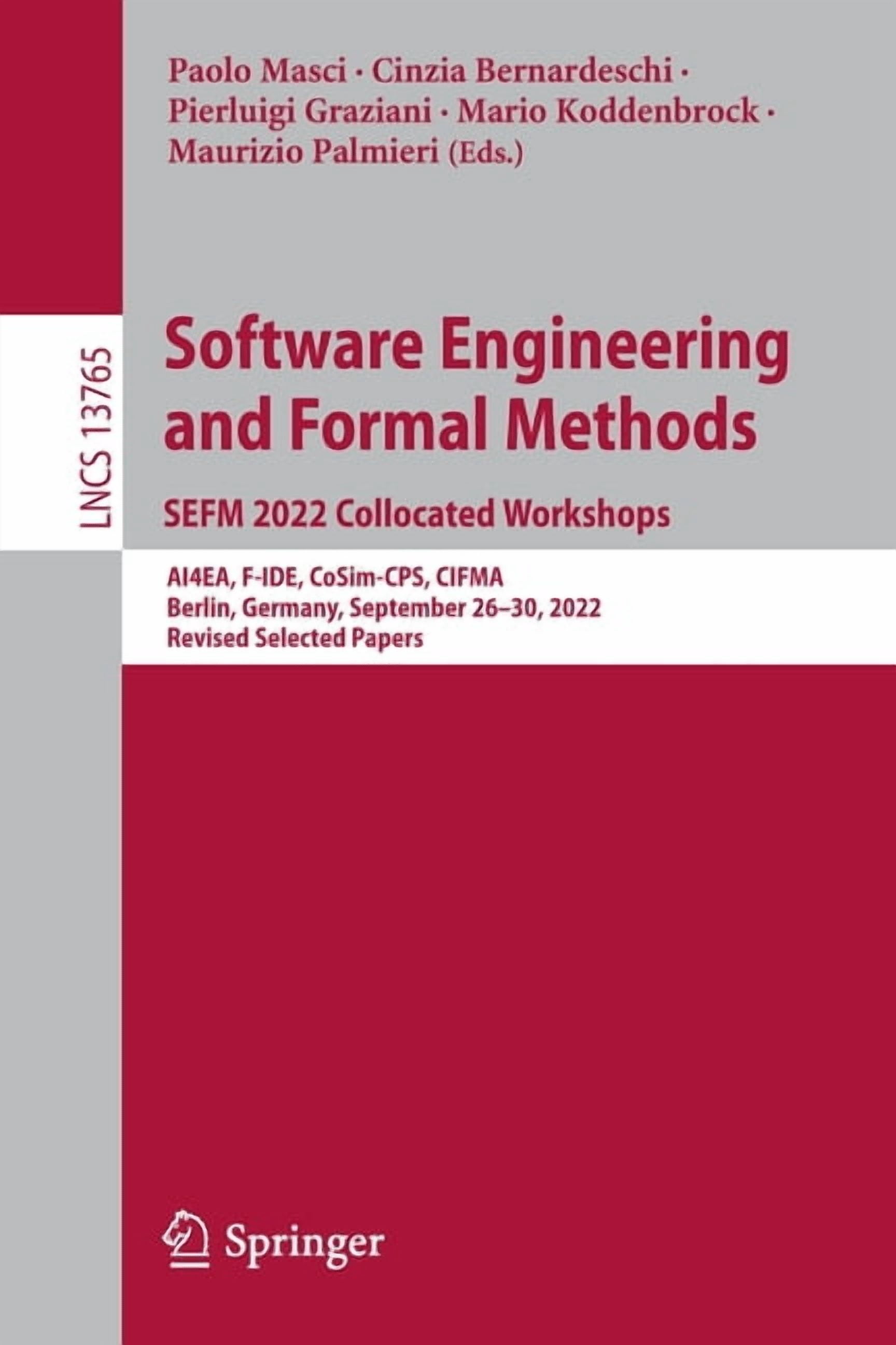 Lecture Notes in Computer Science Software Engineering and Formal ...