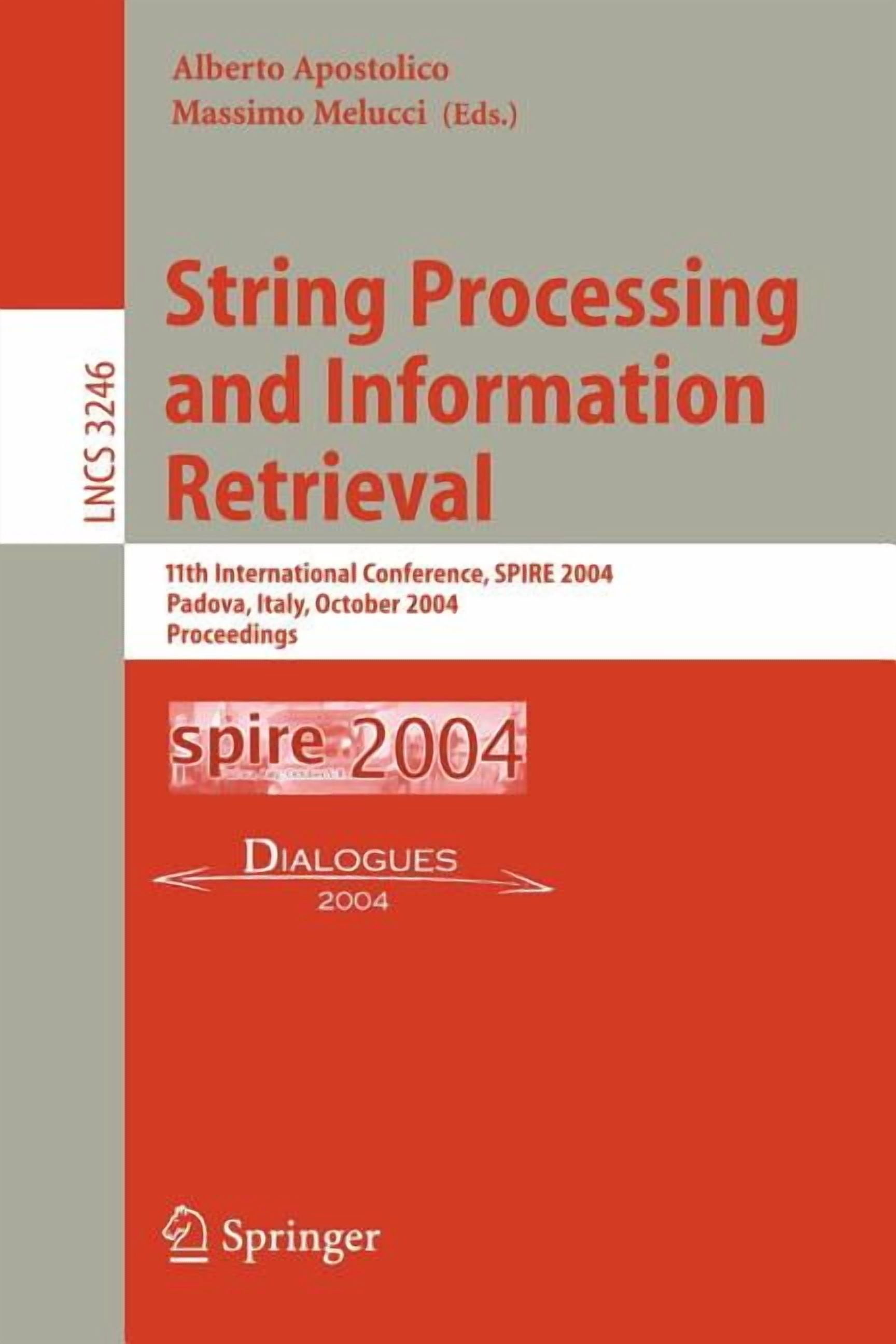 Lecture Notes in Computer Science String Processing and Information ...