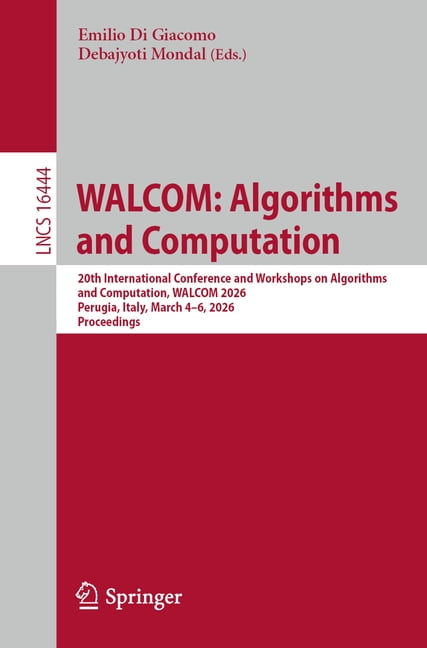 Lecture Notes in Computer Science Walcom: Algorithms and Computation ...