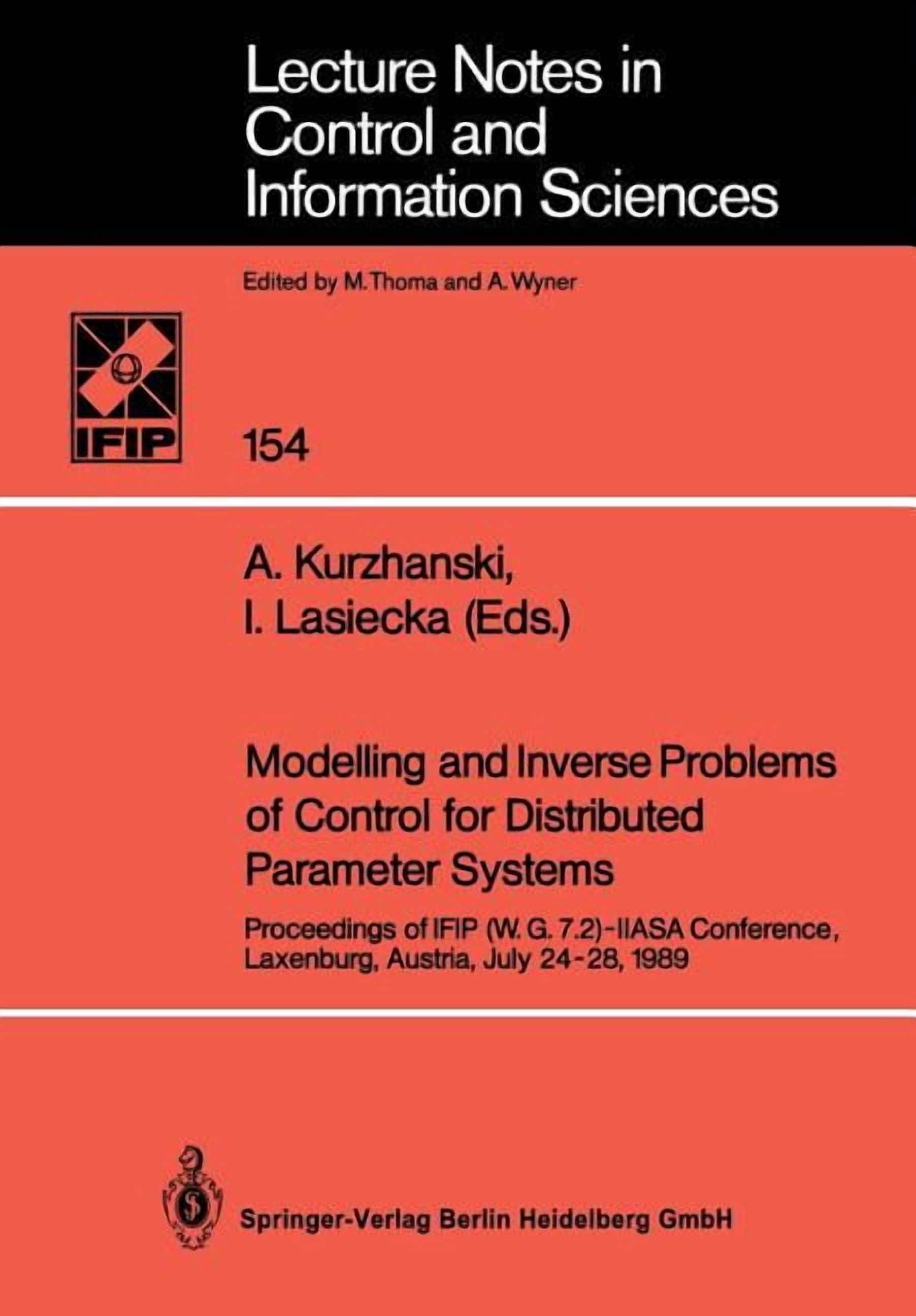 Lecture Notes in Control and Information Modelling and Inverse Problems ...