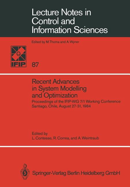 Lecture Notes in Control and Information Sciences: Recent Advances in ...