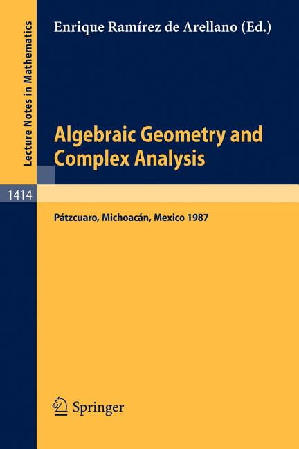 Geometry Lecture Algebraic Geometry Notes Lecture Notes In Mathematics: Algebraic
