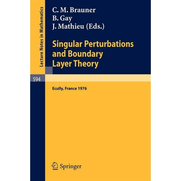 Lecture Notes in Mathematics Singular Perturbations and Boundary Layer Theory: Proceedings of the Conference Held at the Ecole Centrale de Lyon, Dece, Book 594, (Paperback)