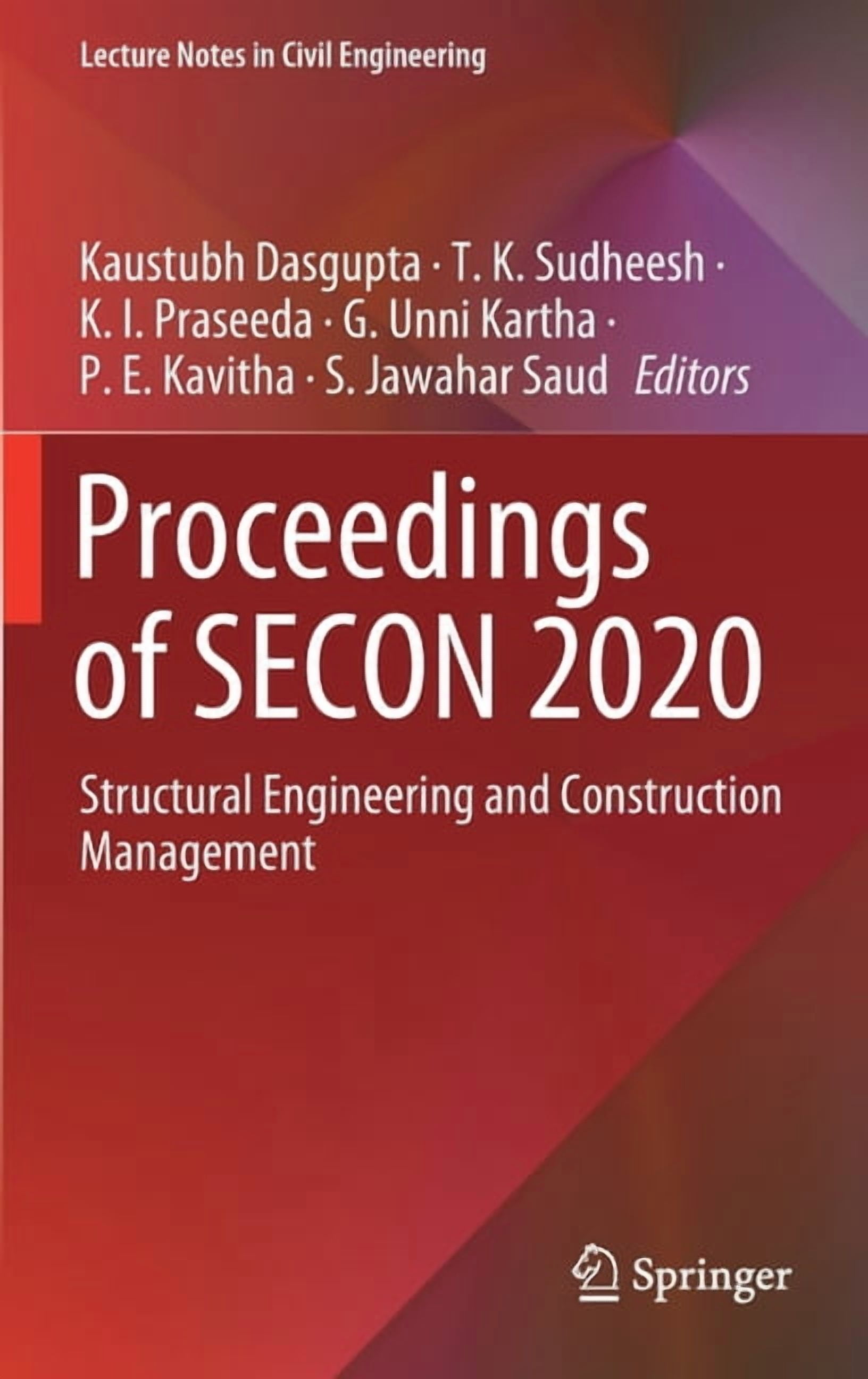 Lecture Notes in Civil Engineering Proceedings of Secon 2020 ...
