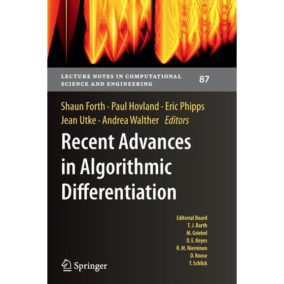Lecture Notes in Computational Science a Recent Advances in Algorithmic Differentiation, Book 87, (Paperback)