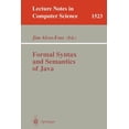 thumbnail image 1 of Lecture Notes in Computer Science Formal Syntax and Semantics of Java, Book 1523, (Paperback), 1 of 1