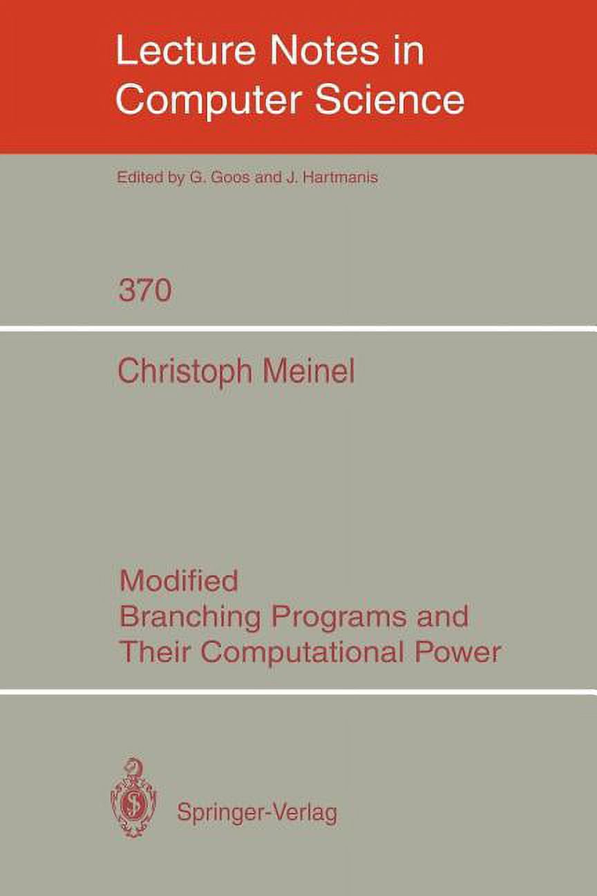 Lecture Notes in Computer Science Modified Branching Programs and Their ...