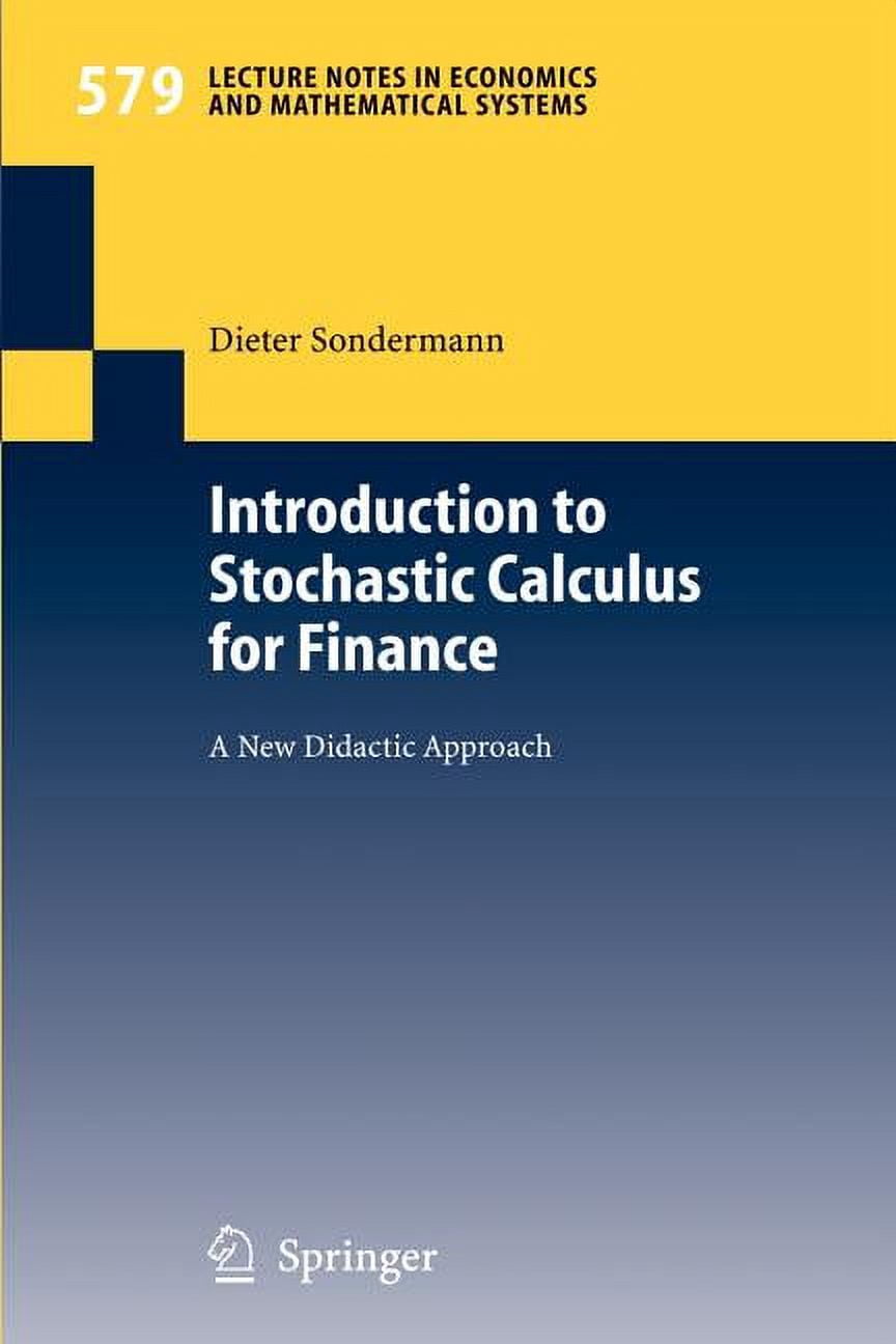Lecture Notes in Economic and Mathematic Introduction to Stochastic ...