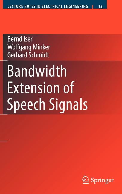 Lecture Notes in Electrical Engineering Bandwidth Extension of Speech ...