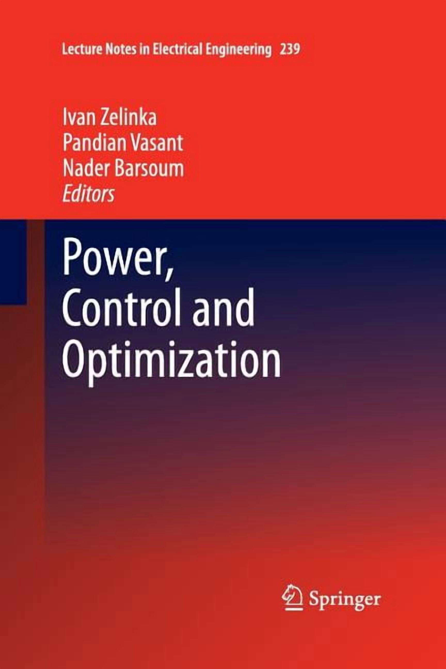 Lecture Notes in Electrical Engineering Power, Control and Optimization ...