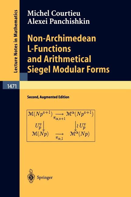 Lecture Notes in Mathematics Non-Archimedean L-Functions and ...