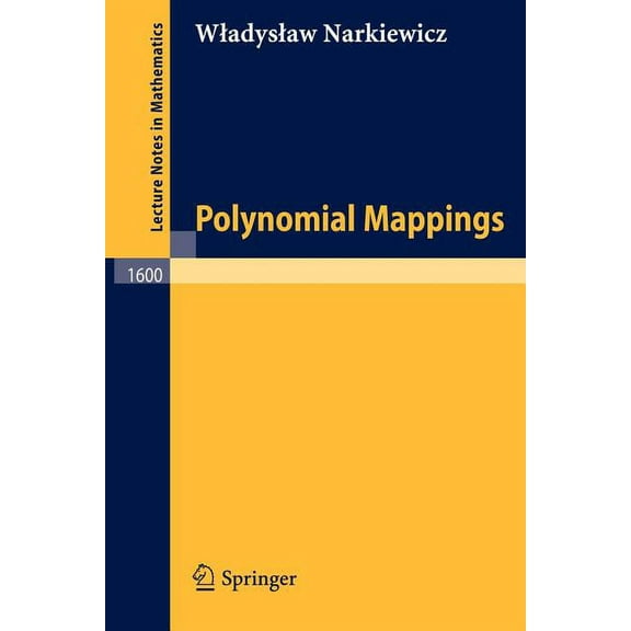 Lecture Notes in Mathematics Polynomial Mappings, Book 1600, (Paperback)