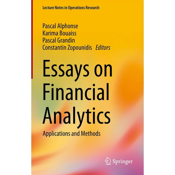 Lecture Notes in Operations Research Essays on Financial Analytics: Applications and Methods, (Hardcover)