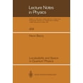 thumbnail image 1 of Lecture Notes in Physics Localizability and Space in Quantum Physics, Book 308, (Paperback), 1 of 1