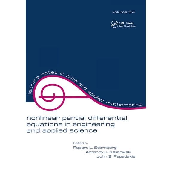Lecture Notes in Pure and Applied Mathem Nonlinear Partial Differential Equations in Engineering and Applied Science, (Paperback)