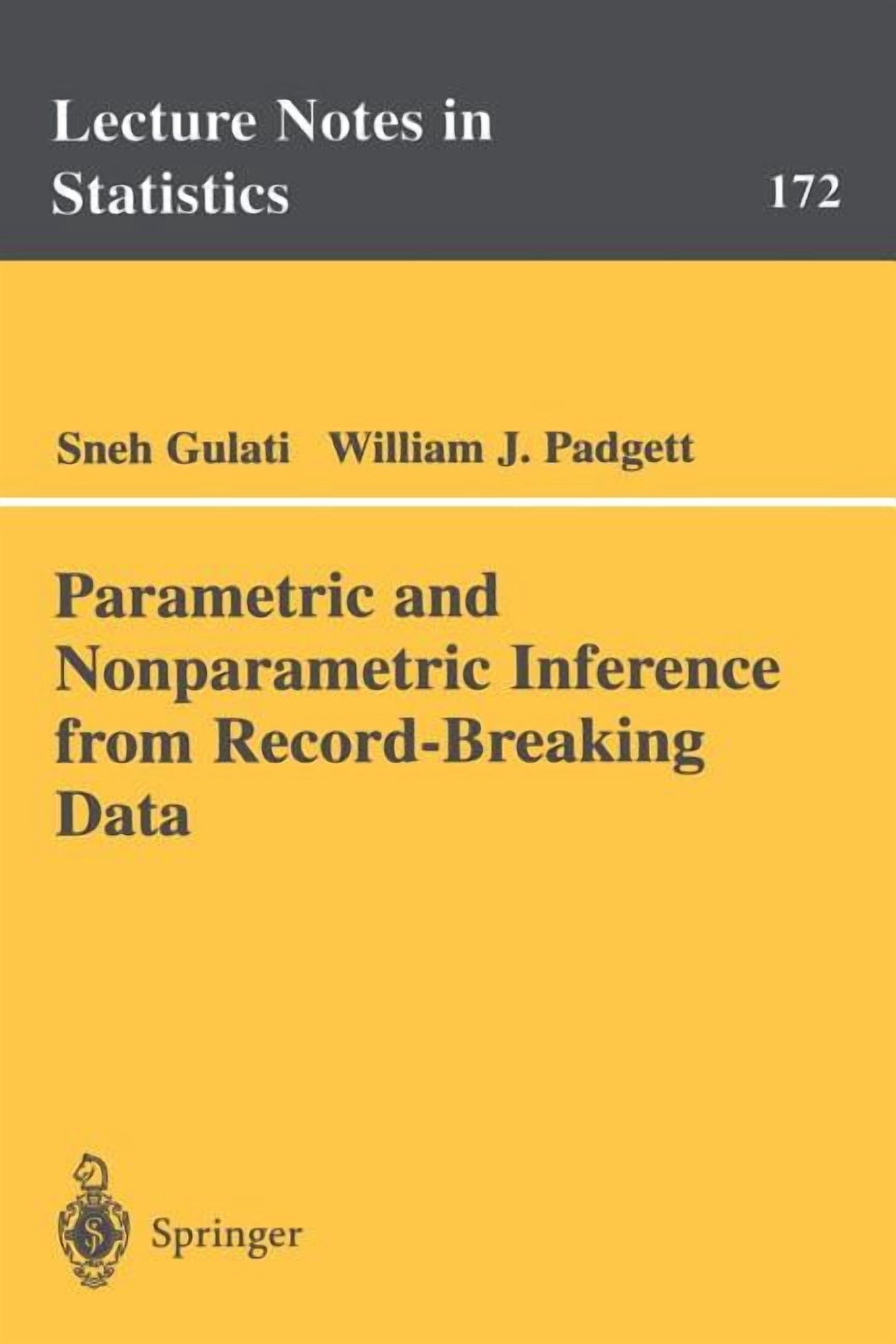 Lecture Notes in Statistics Parametric and Nonparametric Inference from ...