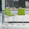 thumbnail image 1 of Lecut Counter Height Bar Stools Set of 2, 25" Modern Leather Upholstered Bar Stools with Back and Metal Frame, Kitchen Island Bar Stools for Dining Room, Pub, Bar, 1 of 6