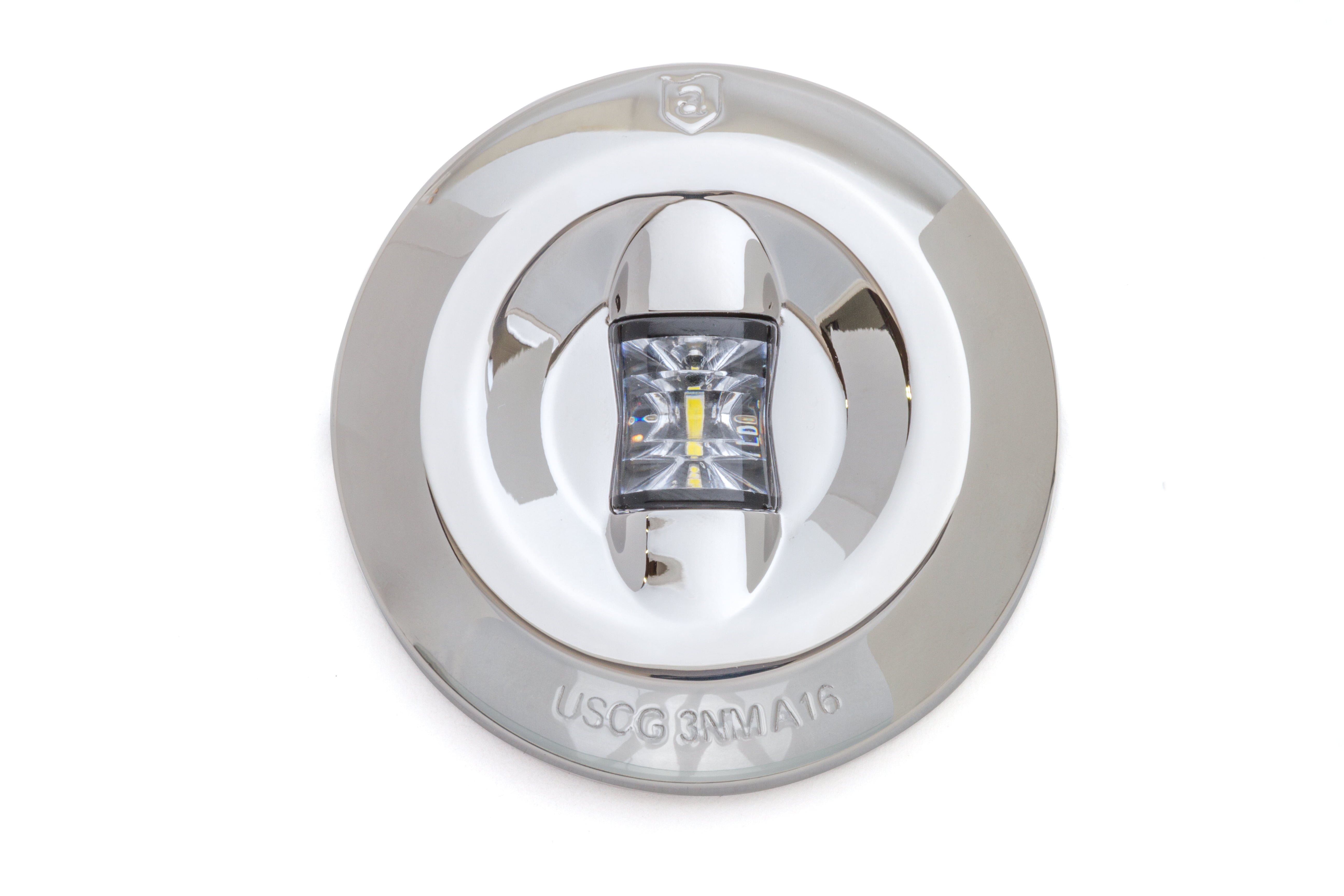 Lux Electropolished 3NM LED Transom Navigation Light, Stainless Steel