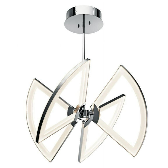 Led 4 Light Pendant by Elan 83332 in Chrome Finish