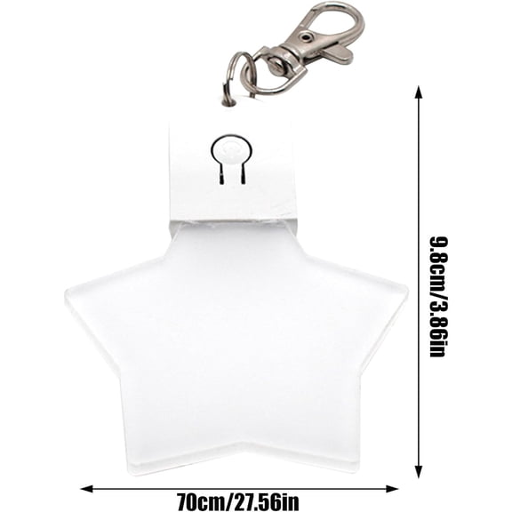 Led Acrylic Keychain LED Acrylic Keychain Lamp Purse Light Touch Activated Mini Flashlight Seven-Color Portable Lighting Wallet Illuminator Keyring Accessory Purse Lamp
