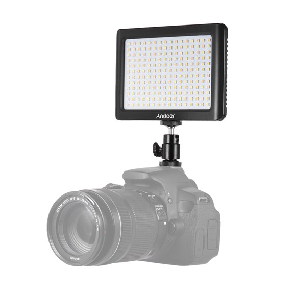 Led Andoer Mini Portable Dimmable Studio Video Photography LED Light Panel Lamp 3200K/6000K 192pcs Beads For DSLR Camera DV Camcorder
