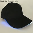 thumbnail image 1 of Led Baseball Hat Luminous Cap Fashion Unisex Solid Color Christmas Party Peaked Adjustable Sports Travel Glow Caps Sun at Night Stage, 1 of 8