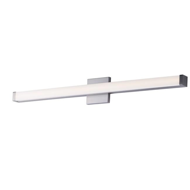 Satin Nickel 36" LED Bath Vanity Light with Acrylic Shade