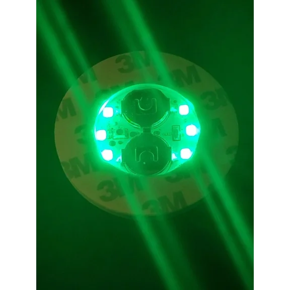 Led Bottle Coasters Set Of (10) Green Strobe St Patrick'S Day Party Favors