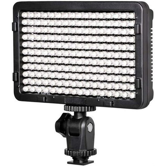 Led On Camera Video Light PT-176S 176 LED Bulbs 5600K/3200K Ultra Bright Led Camera Video Light for Interview,Wedding,Model Shooting (NO Battery ,NO Power Adapter Included)