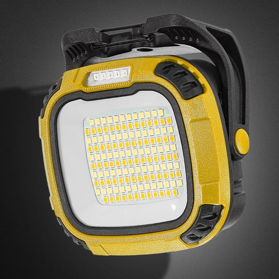Led Camping Flashlight Portable Floodlight For Garage Repairing Portable Floodlight (Yellow)