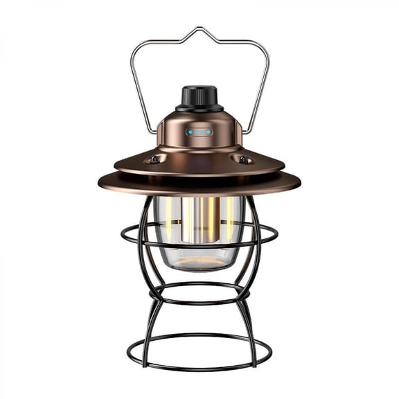 Led Camping Lantern, Retro Waterproof Portable Rechargeable Lantern, Camping Accessories