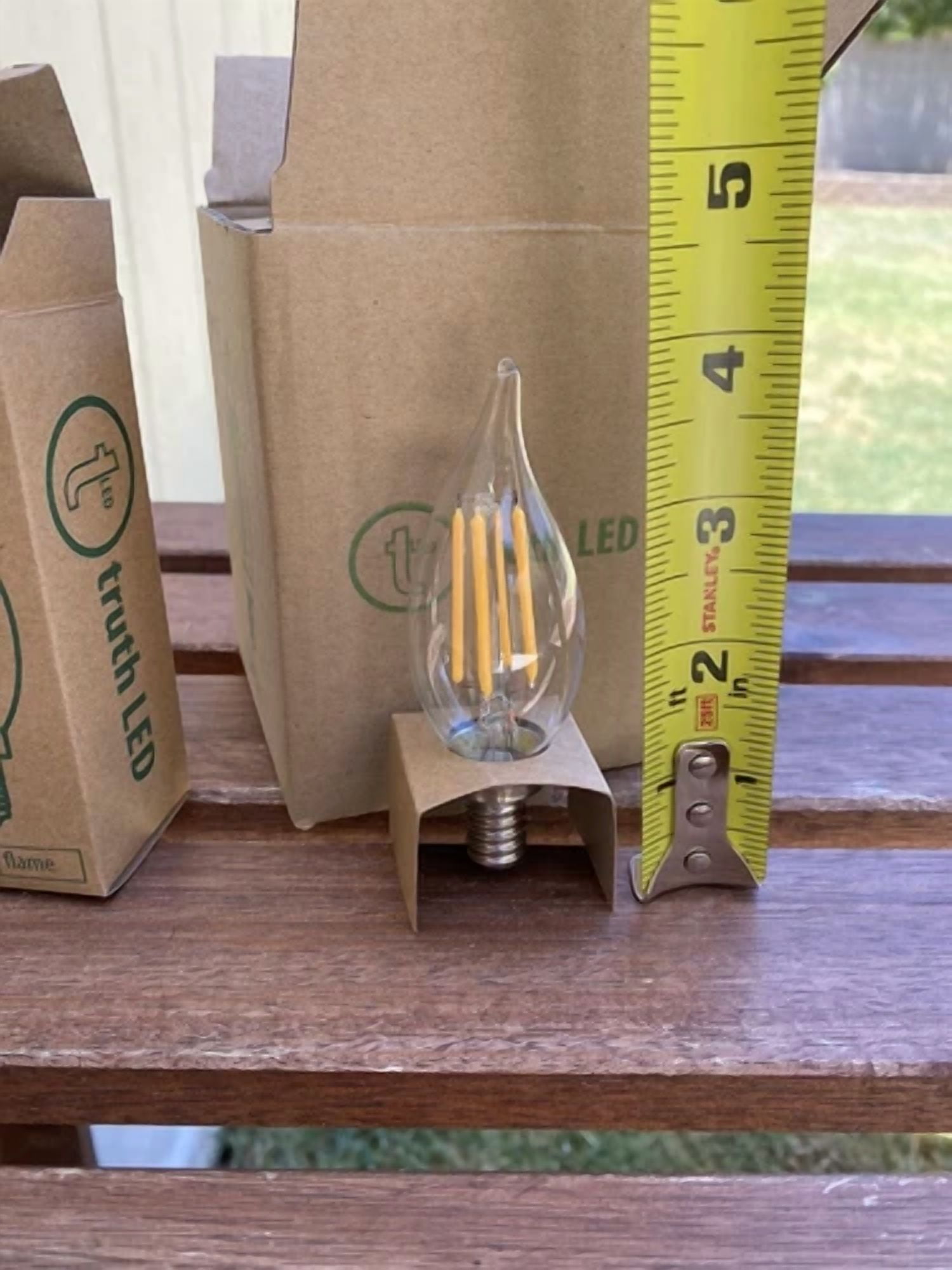 Led Candelabra Vintage Edison Candle Bulbs E12 Small Base 4 Pack Dimmable