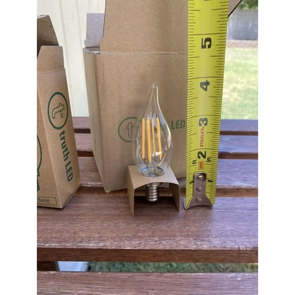 Led Candelabra Vintage Edison Candle Bulbs E12 Small Base 4 Pack Dimmable