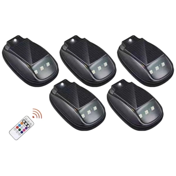 Led Car Roof Lights, Rgb Solar Powered Strobe Light Set For Vehicle Exterior Decoration
