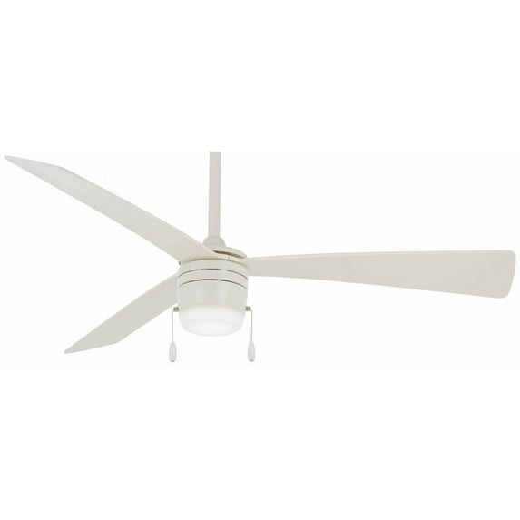 Led Ceiling Fan 14.75 Inches Tall By 44 Inches Wide-Flat White Finish-Flat White Blade Color Minka Aire Fans F676l-Whf