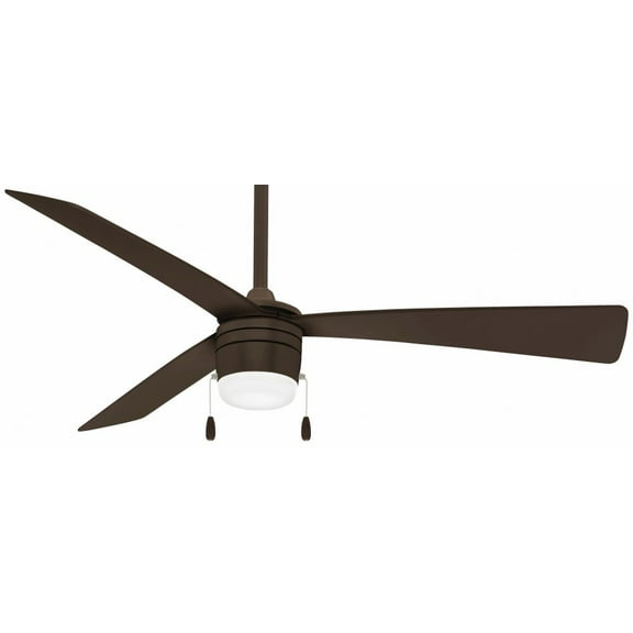 Led Ceiling Fan 14.75 Inches Tall By 44 Inches Wide-Oil Rubbed Bronze Finish-Oil Rubbed Bronze Blade Color Minka Aire Fans F676l-Orb
