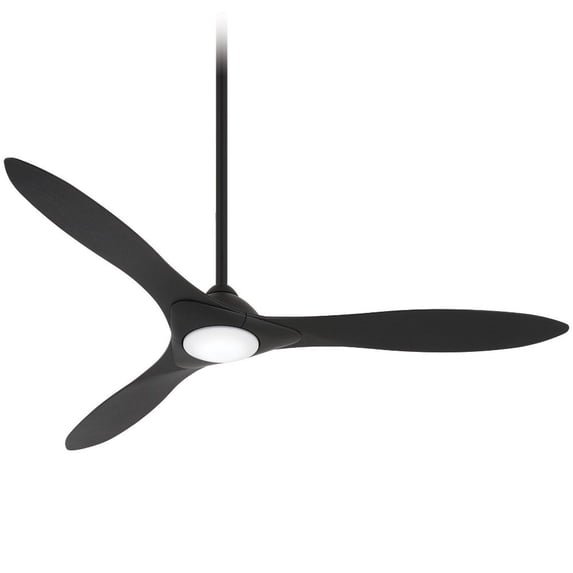 Led Ceiling Fan In Contemporary Style 13 Inches Tall By 60 Inches Wide-Coal Finish-Coal Blade Color Minka Aire Fans F868l-Cl/Cl