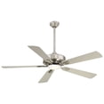 thumbnail image 1 of Led Ceiling Fan In Transitional Style 13.25 Inches Tall By 52 Inches Wide-Brushed Nickel Finish-Silver Blade Color Minka Aire Fans F556l-Bn, 1 of 10