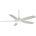 thumbnail image 1 of Led Ceiling Fan In Transitional Style 14.25 Inches Tall By 52 Inches Wide-White Finish-White Blade Color Minka Aire Fans F690l-Wh, 1 of 2