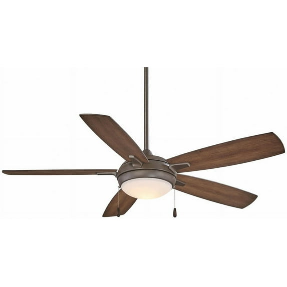 Led Ceiling Fan In Transitional Style 15.25 Inches Tall By 54 Inches Wide-Oil Rubbed Bronze Finish-Dark Pine Blade Color Minka Aire Fans F534l-Orb