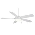 thumbnail image 1 of Led Ceiling Fan In Transitional Style 15.25 Inches Tall By 54 Inches Wide-White Finish-White Blade Color Minka Aire Fans F534l-Wh, 1 of 2