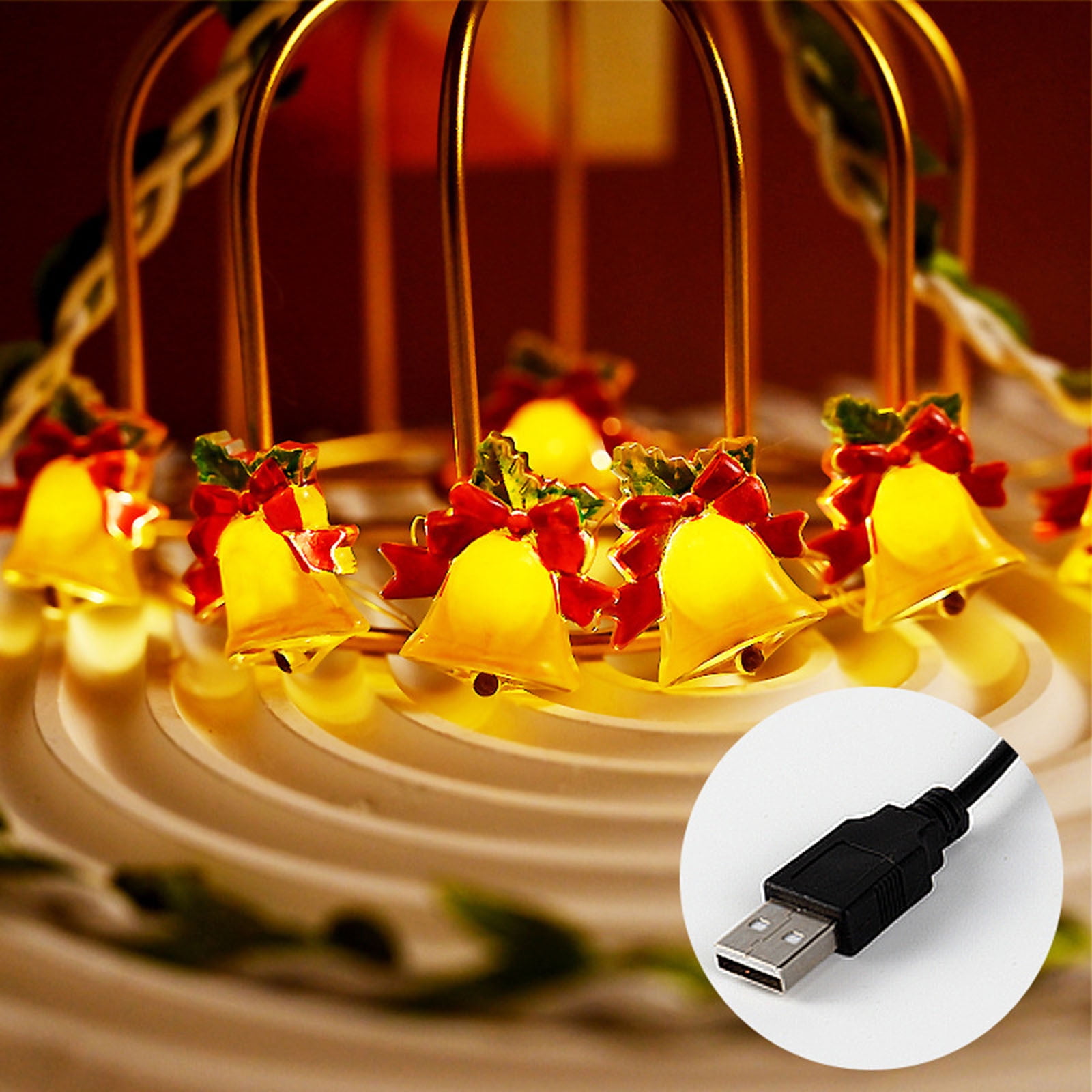 Led Christmas Decoration Christmas Bells Holiday Christmas Tree
