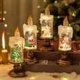 thumbnail image 1 of Led Christmas Lights Battery Operated Flameless Candle Christmas Snowball Candle Light Rotating Water Sparkling Rotating Candle Suitable For Home Decoration Christmas Decorations Lights, 1 of 7